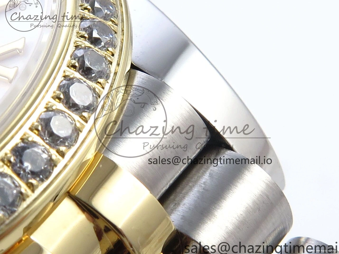 Good Copy Rolex Watches Jubilee Diamonds ETA Roman Dial 278383RBR MoistureWicking ARF SS Bracelet 904L DateJust Best 31 1:1 Bezel on White Edition Steel 407 YG 0108